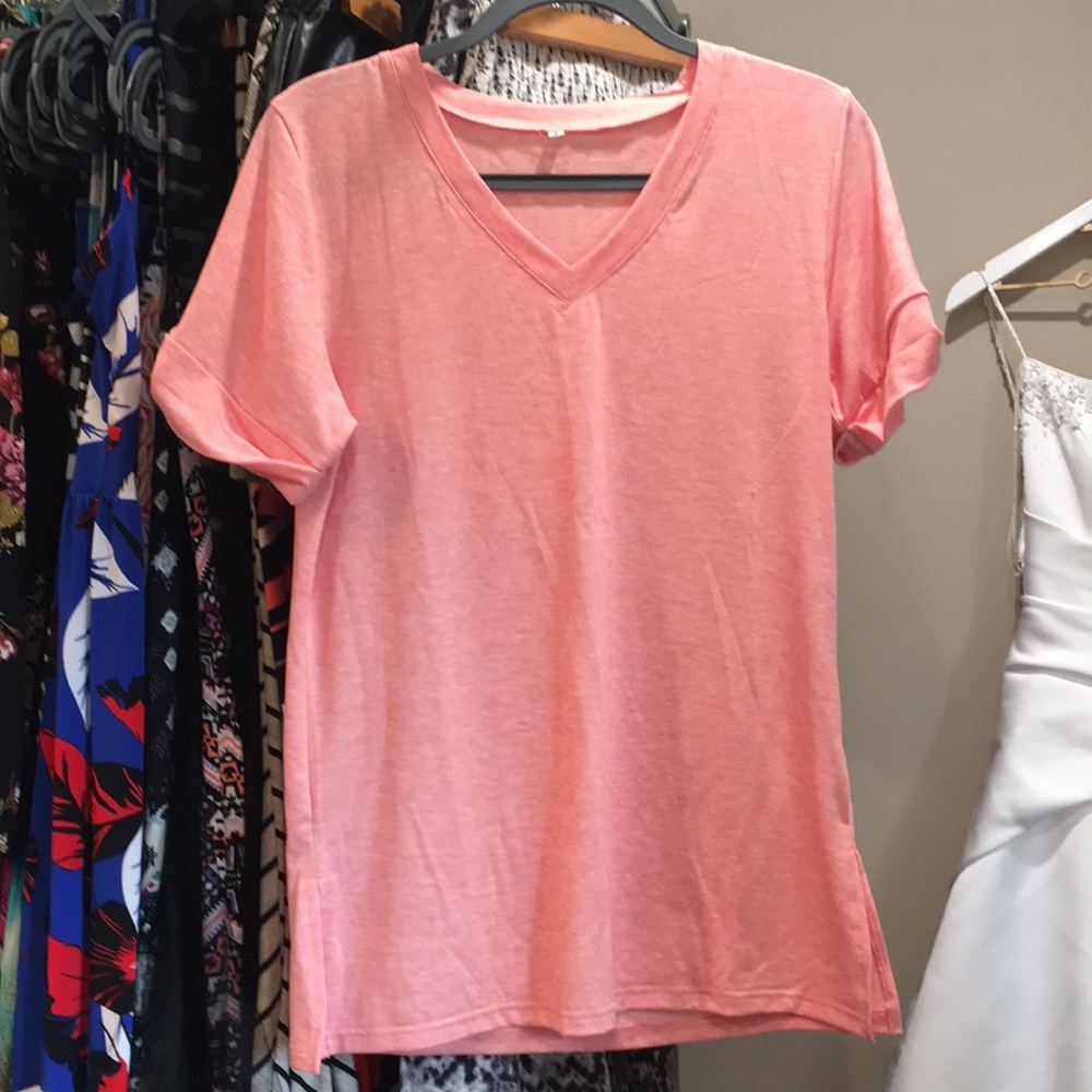 Light Pink V-Neck